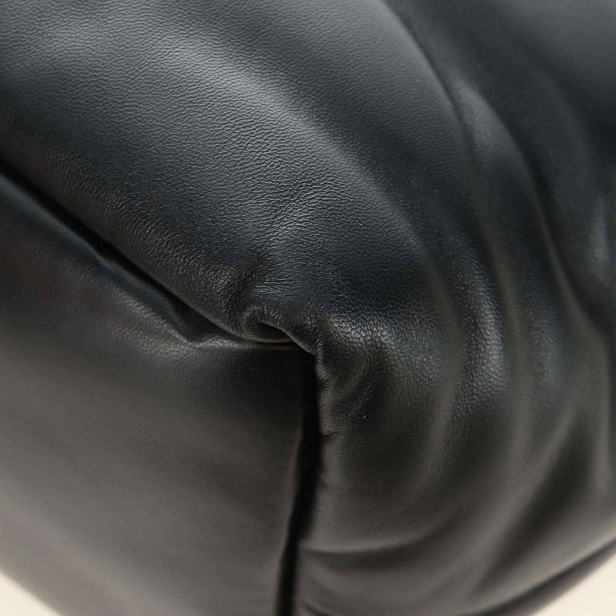 SAINT LAURENT Tote Bag Lamb Skin Black Auth 185833SM