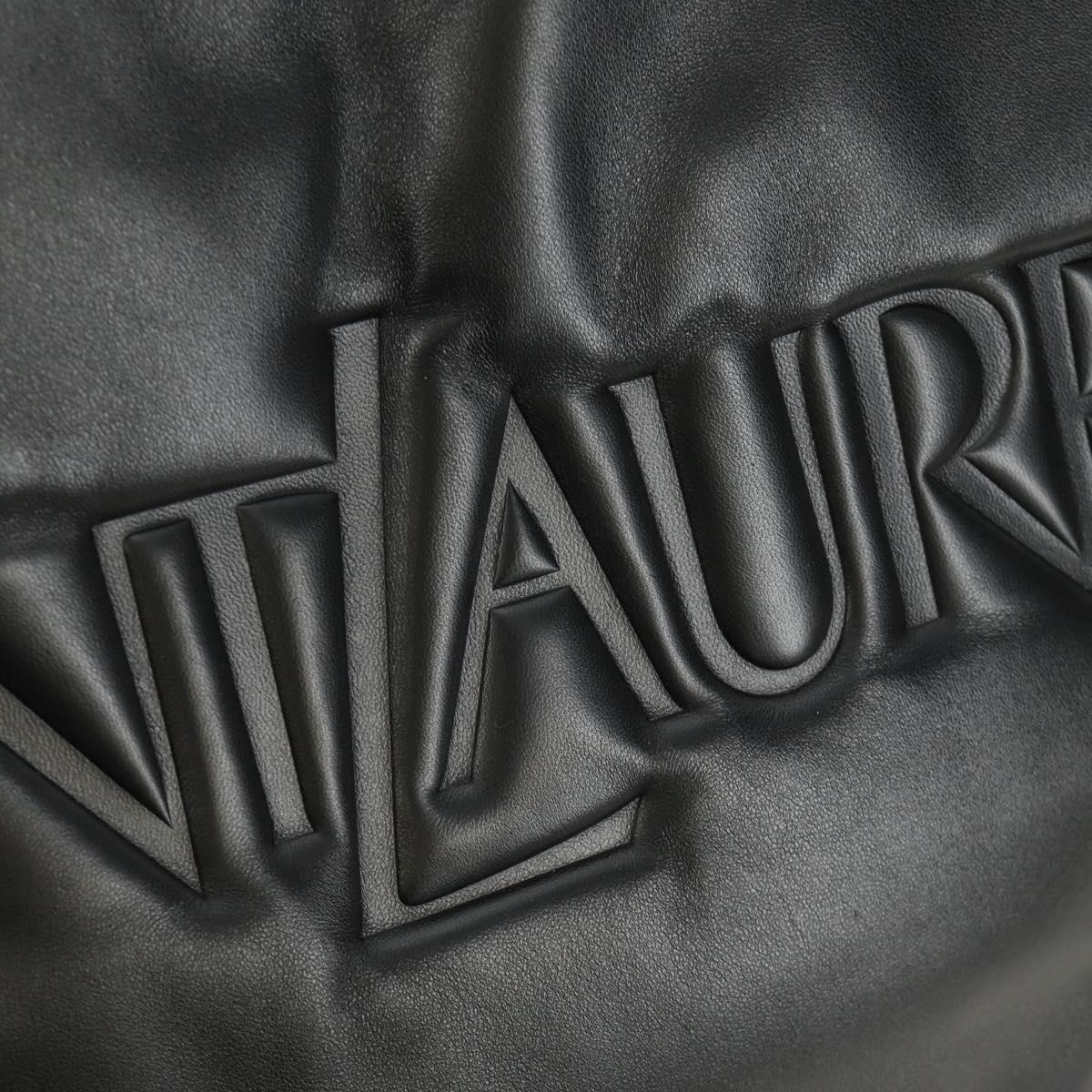 SAINT LAURENT Tote Bag Lamb Skin Black Auth 185833SM
