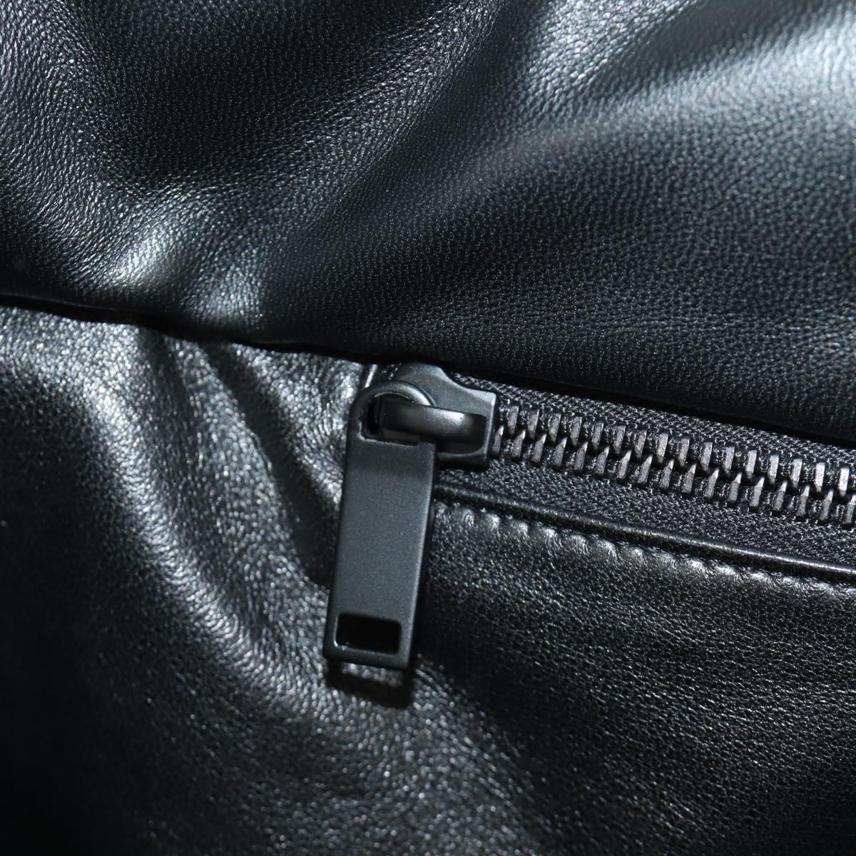 SAINT LAURENT Tote Bag Lamb Skin Black Auth 185833SM