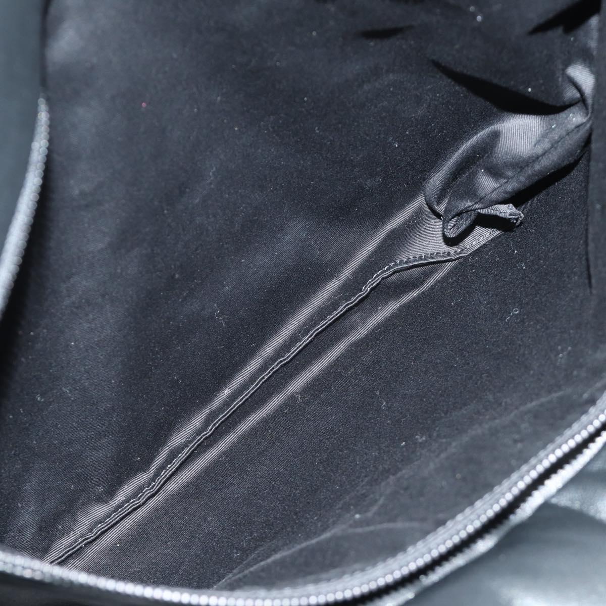SAINT LAURENT Tote Bag Lamb Skin Black Auth 185833SM