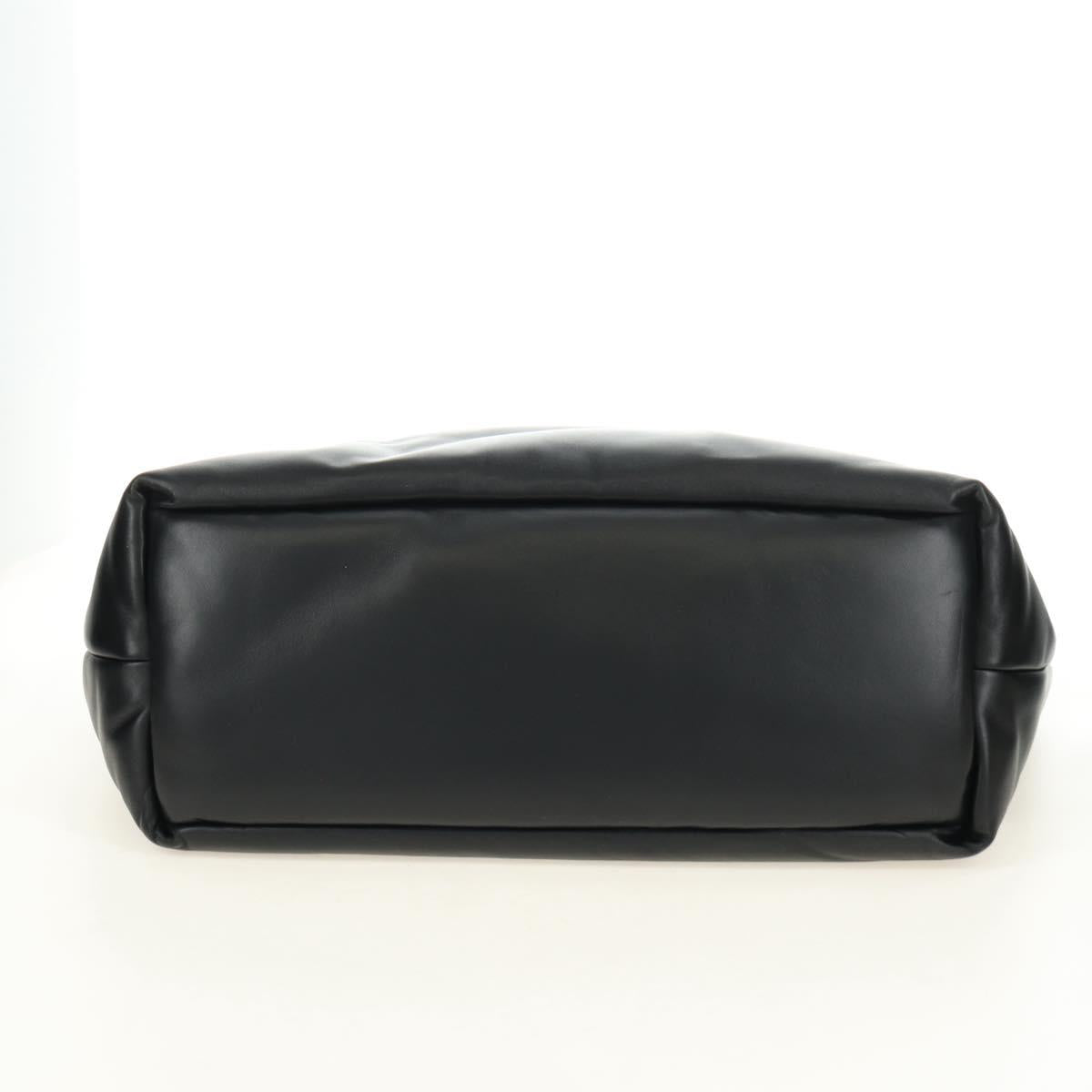 SAINT LAURENT Tote Bag Lamb Skin Black Auth 185833SM