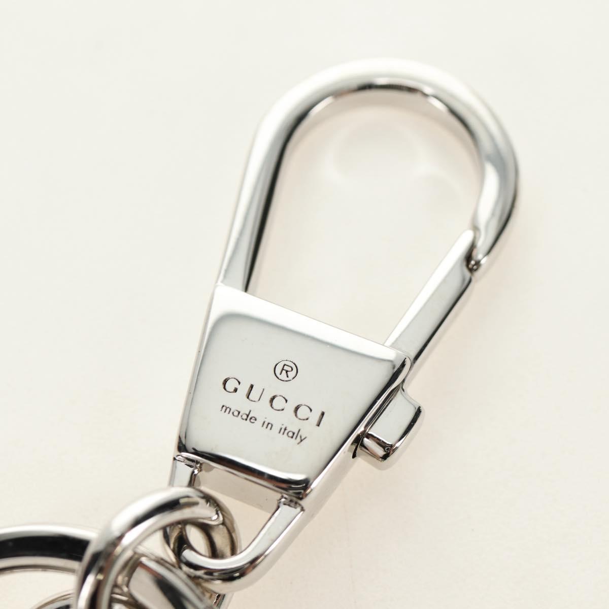 GUCCI GG Supreme Yuko Higuchi Boris Key Holder PVC Green Silver Auth 185847SM
