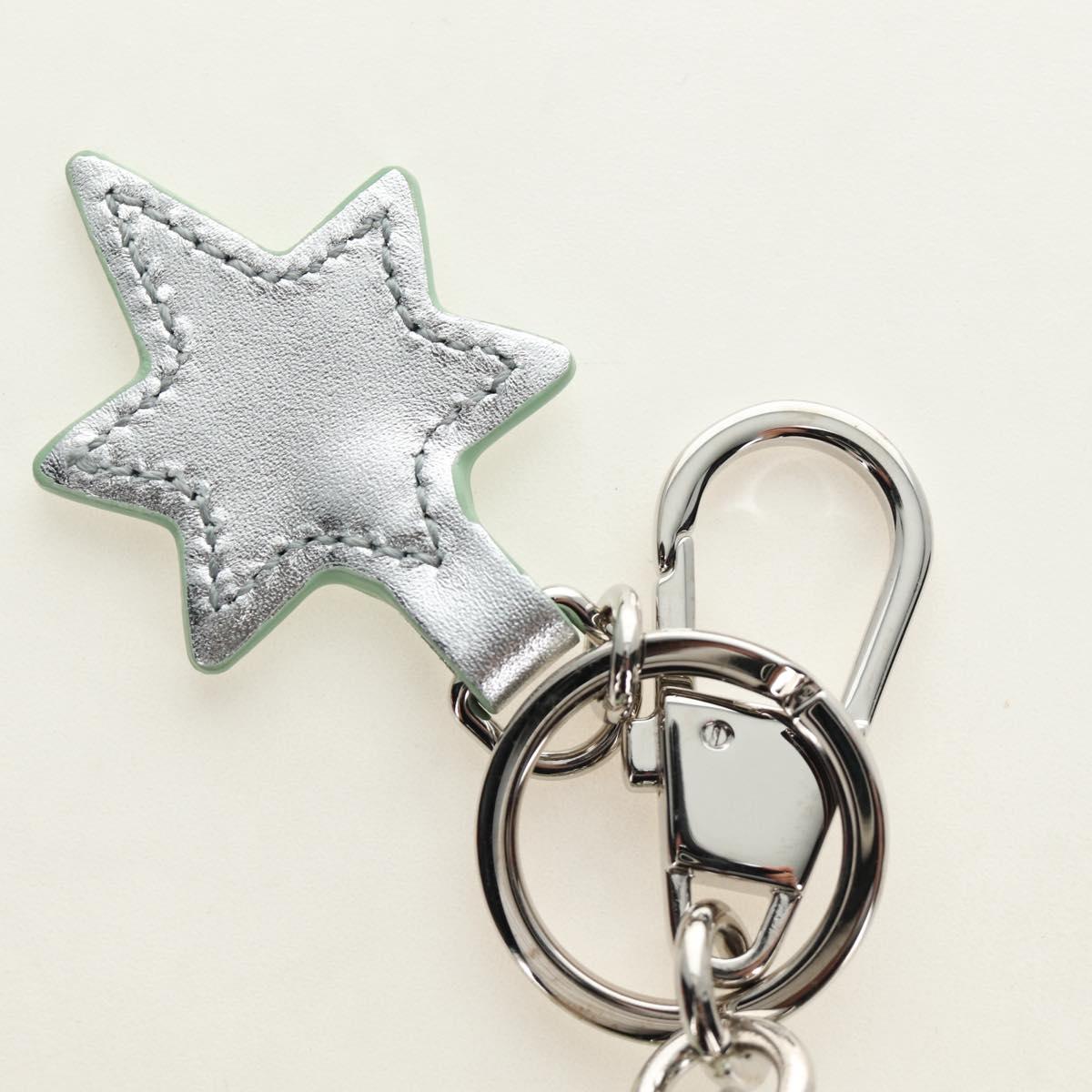 GUCCI GG Supreme Yuko Higuchi Boris Key Holder PVC Green Silver Auth 185847SM
