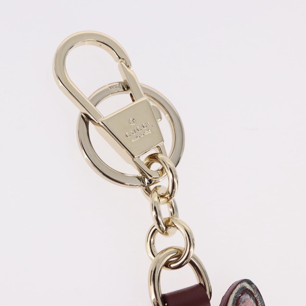 GUCCI GG Supreme Yuko Higuchi Boris Charm PVC Bordeaux Auth 185849SM