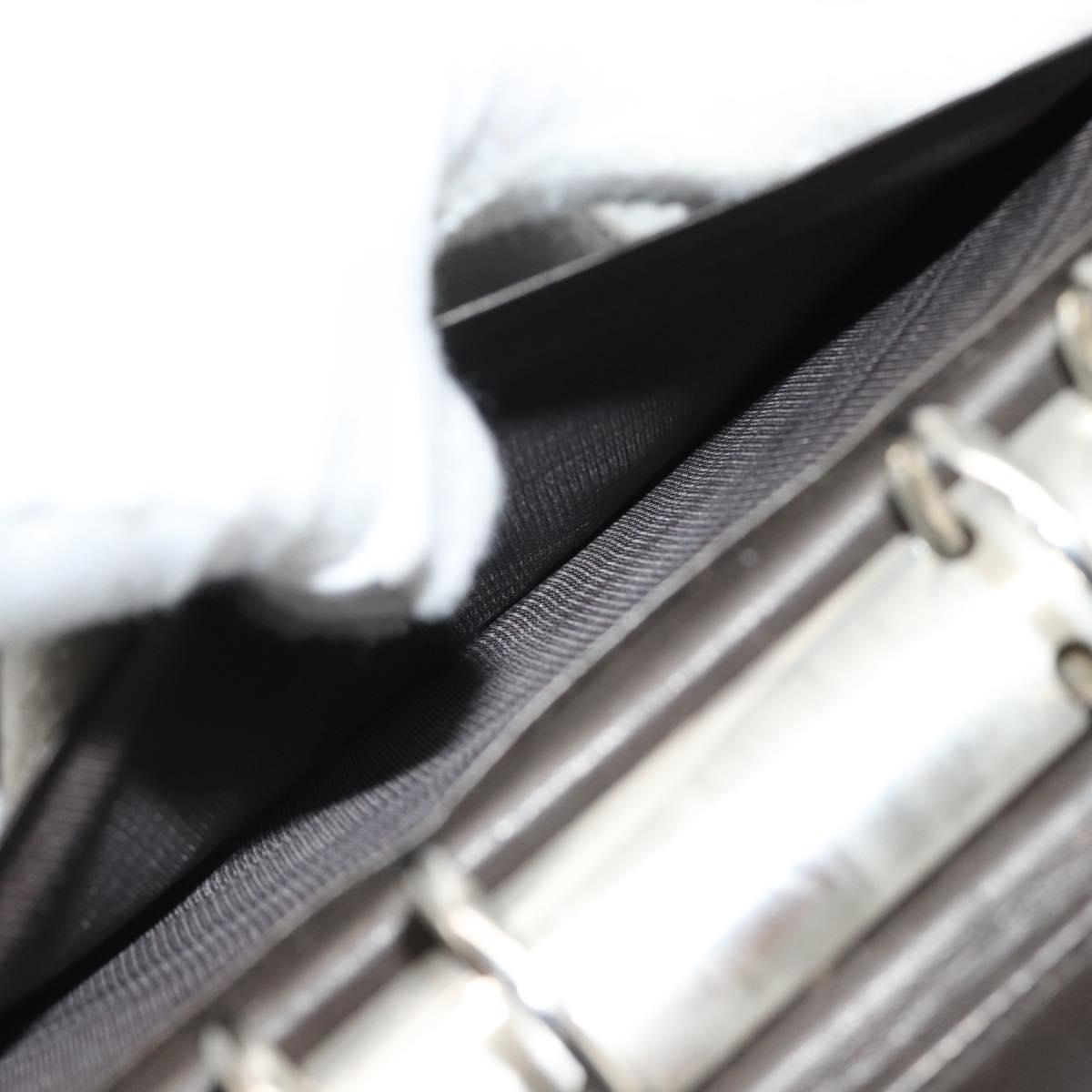 PRADA Agenda Day Planner Cover Nylon Khaki Silver Auth 185858