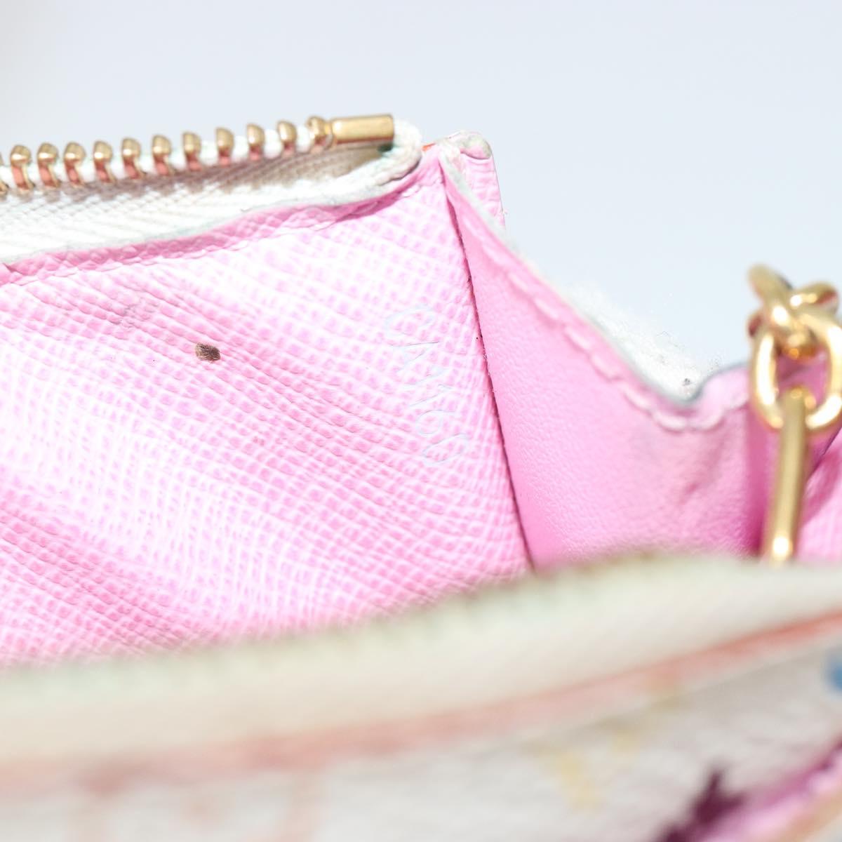 LOUIS VUITTON Monogram Multicolor Pochette Cles NM Purse M93734 LV Auth 185867A