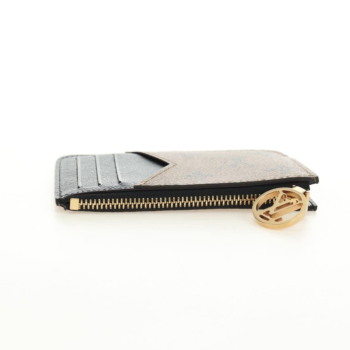LOUIS VUITTON Monogram Reverse Porte Cartes Romy Coin Purse M81912 Auth 185868M