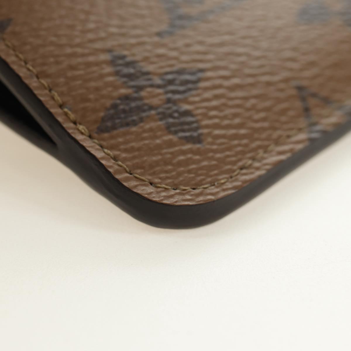 LOUIS VUITTON Monogram Reverse Porte Cartes Romy Coin Purse M81912 Auth 185868M