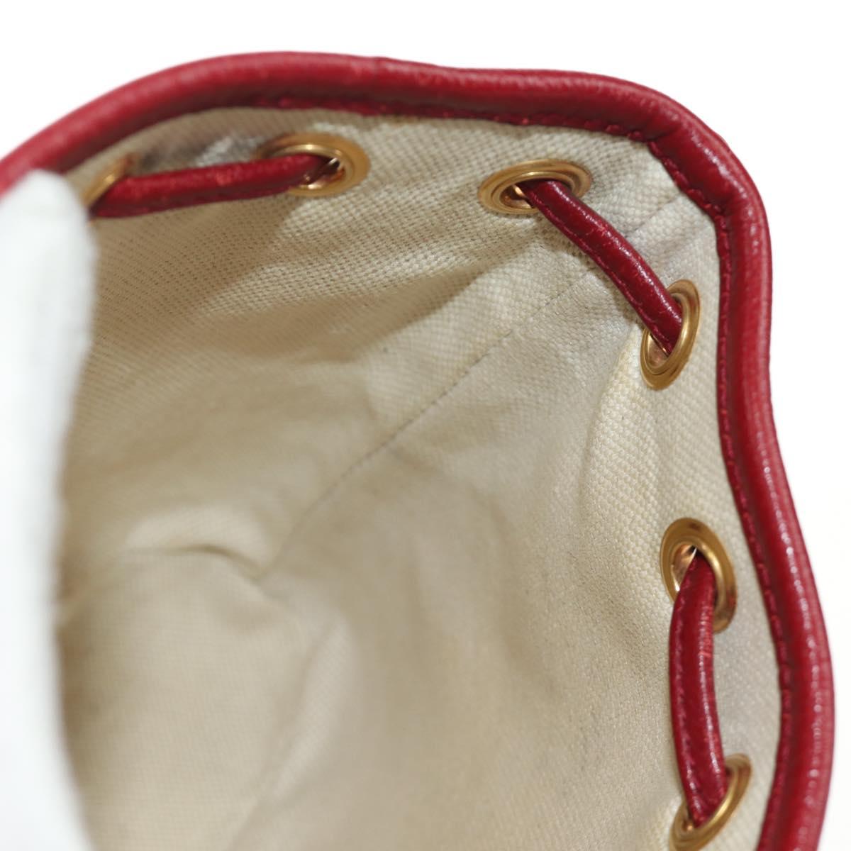 GUCCI GUCCI × Doraemon Micro GG Supreme Bag PVC Beige Gold 647801 Auth 185900M
