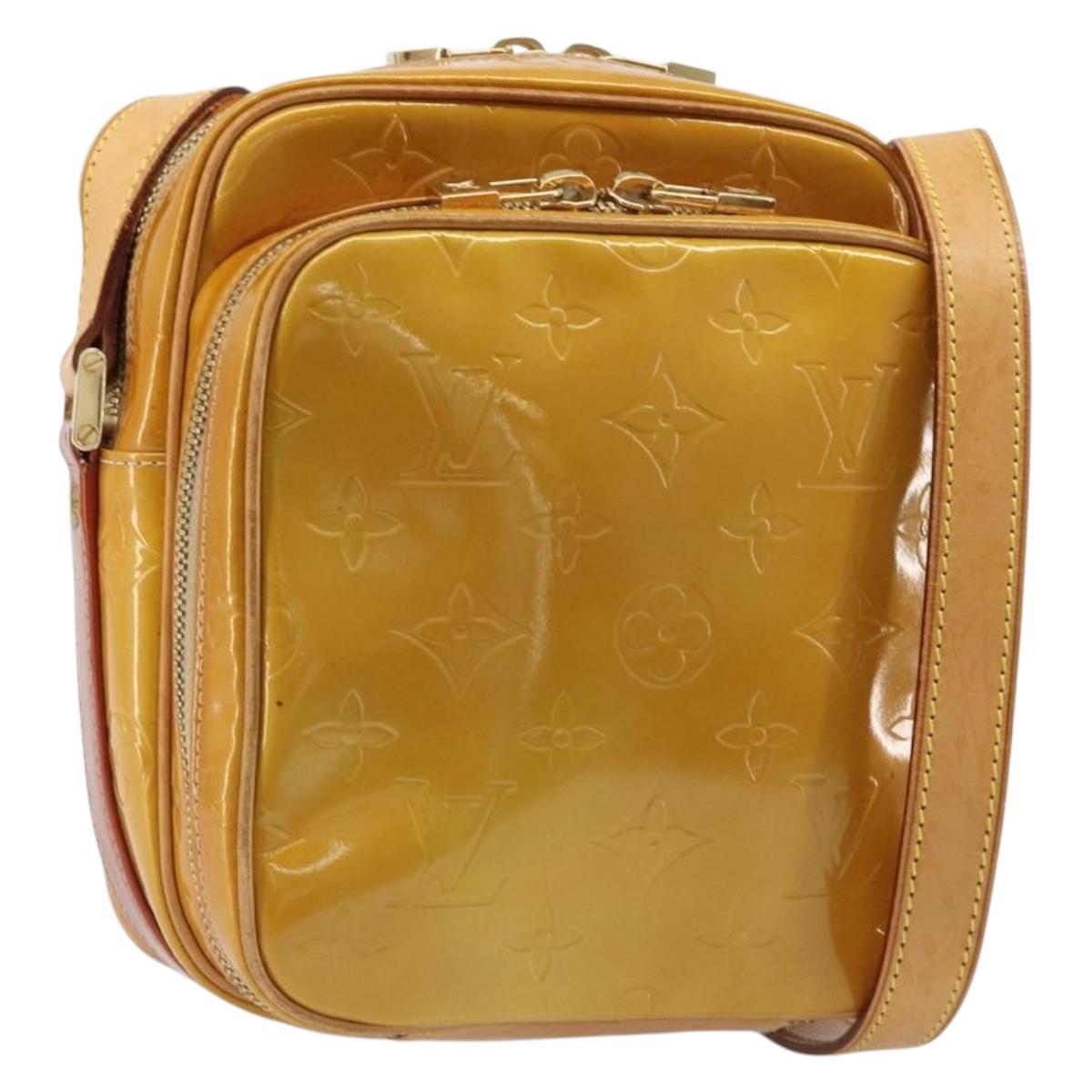 LOUIS VUITTON Monogram Vernis Wooster Shoulder Bag Beige LV Auth 185903