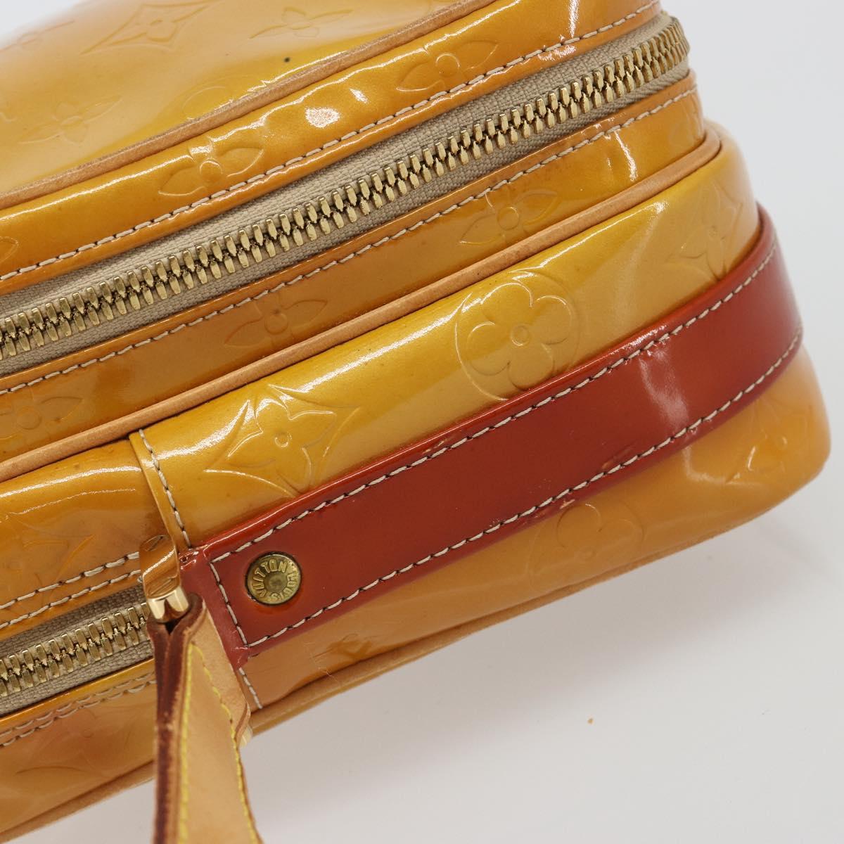 LOUIS VUITTON Monogram Vernis Wooster Shoulder Bag Beige LV Auth 185903