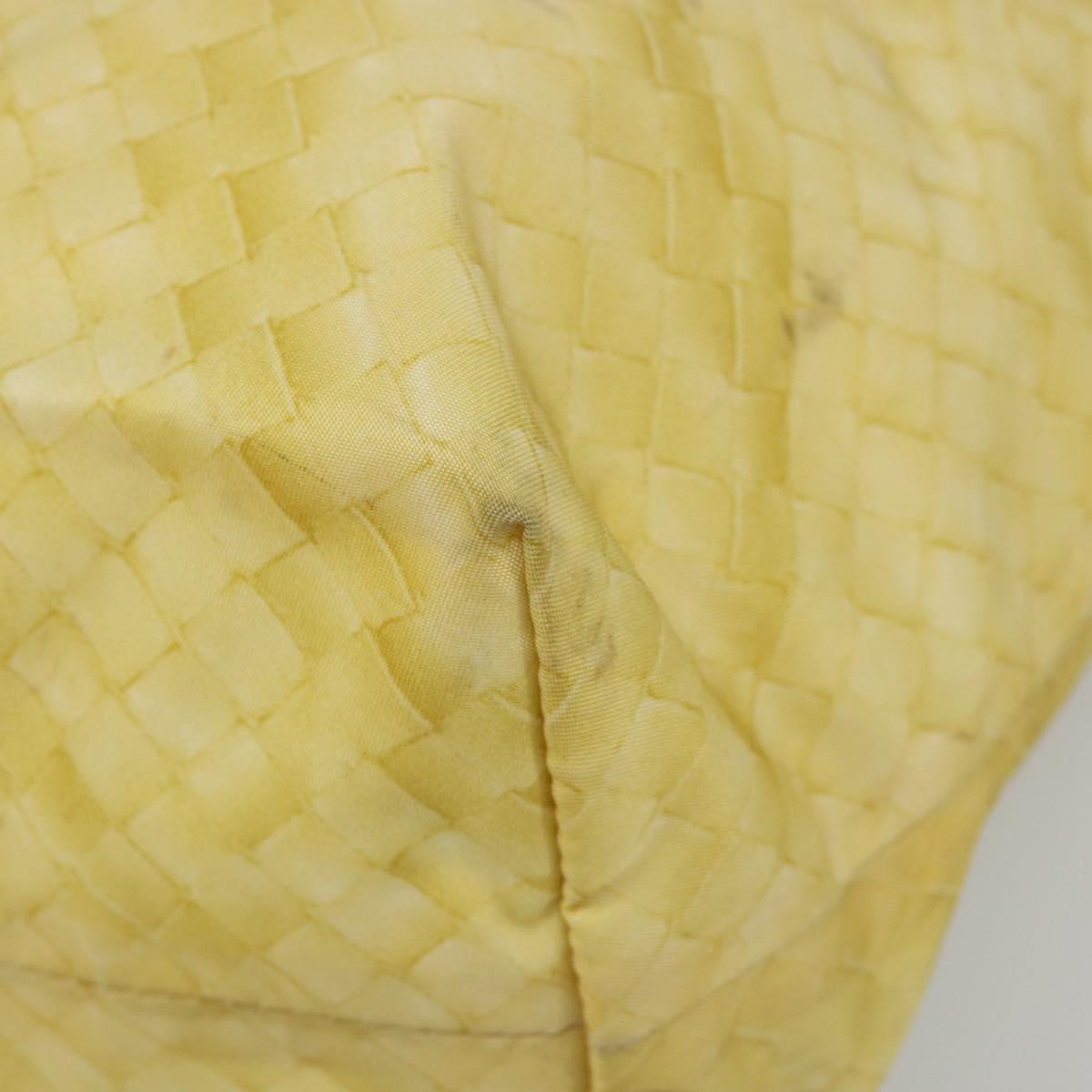 BOTTEGA VENETA INTRECCIATO Tote Bag Nylon Yellow Auth 185904A