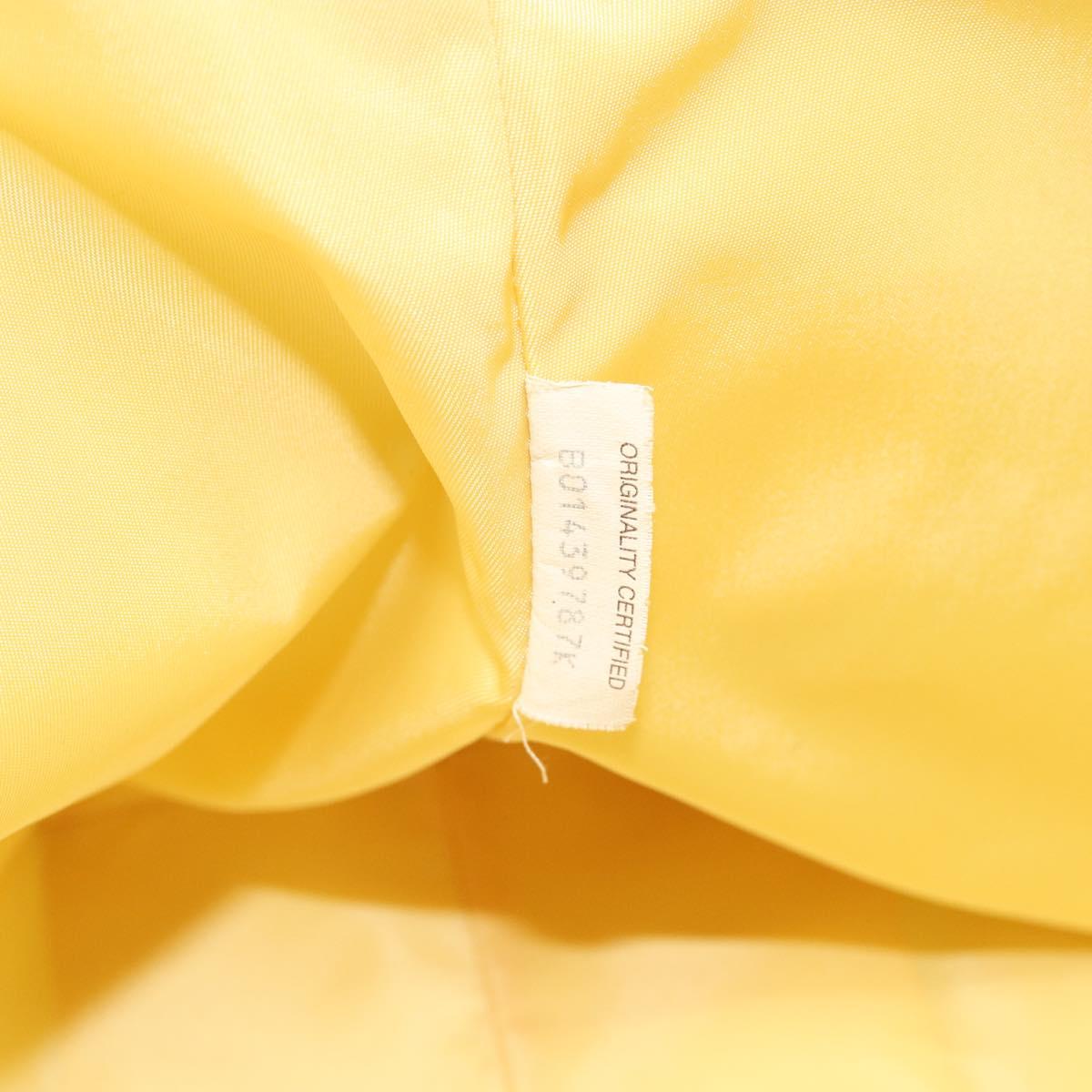 BOTTEGA VENETA INTRECCIATO Tote Bag Nylon Yellow Auth 185904A