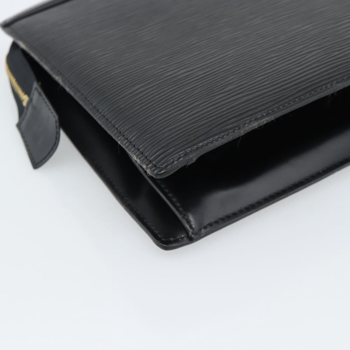 LOUIS VUITTON Epi Trousse Crete Pouch Black M48402 LV Auth 185918