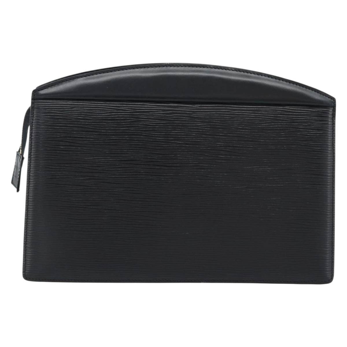 LOUIS VUITTON Epi Trousse Crete Pouch Black M48402 LV Auth 185918