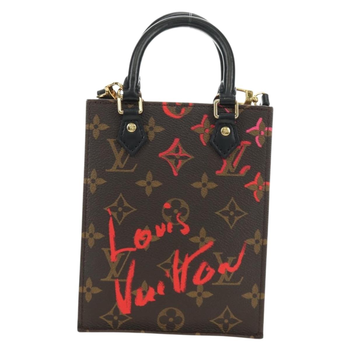 LOUIS VUITTON Monogram Fall in Love Petit Sac Plat Bag 2way M80839 Auth 185929SM
