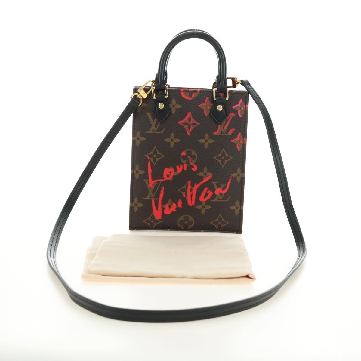 LOUIS VUITTON Monogram Fall in Love Petit Sac Plat Bag 2way M80839 Auth 185929SM