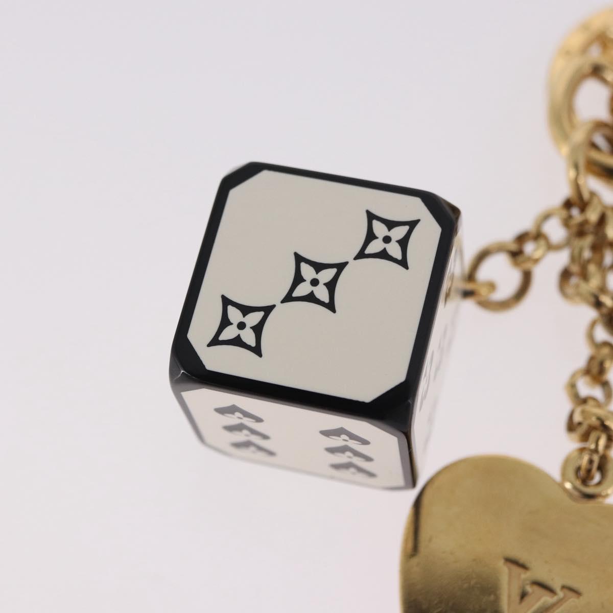 LOUIS VUITTON Metal Porte Cles Game On Key Holder White MP2913 LV Auth 185933M