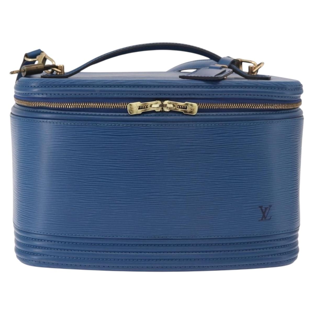 LOUIS VUITTON Epi Nice Hand Bag 2way Toledo Blue M48015 LV Auth 185939SV