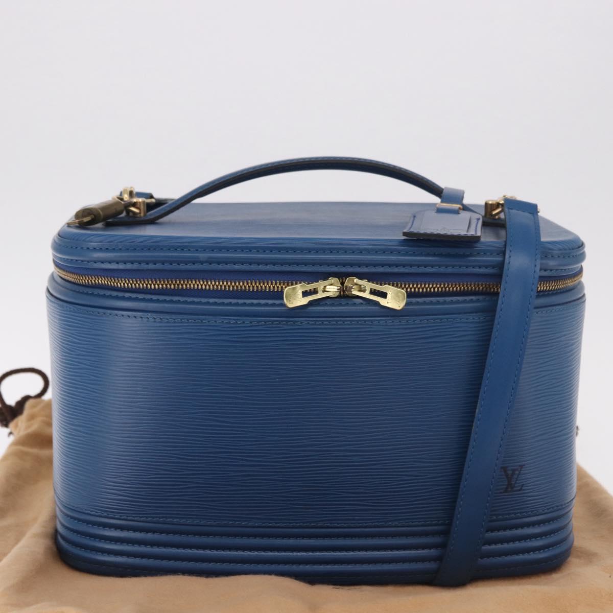 LOUIS VUITTON Epi Nice Hand Bag 2way Toledo Blue M48015 LV Auth 185939SV