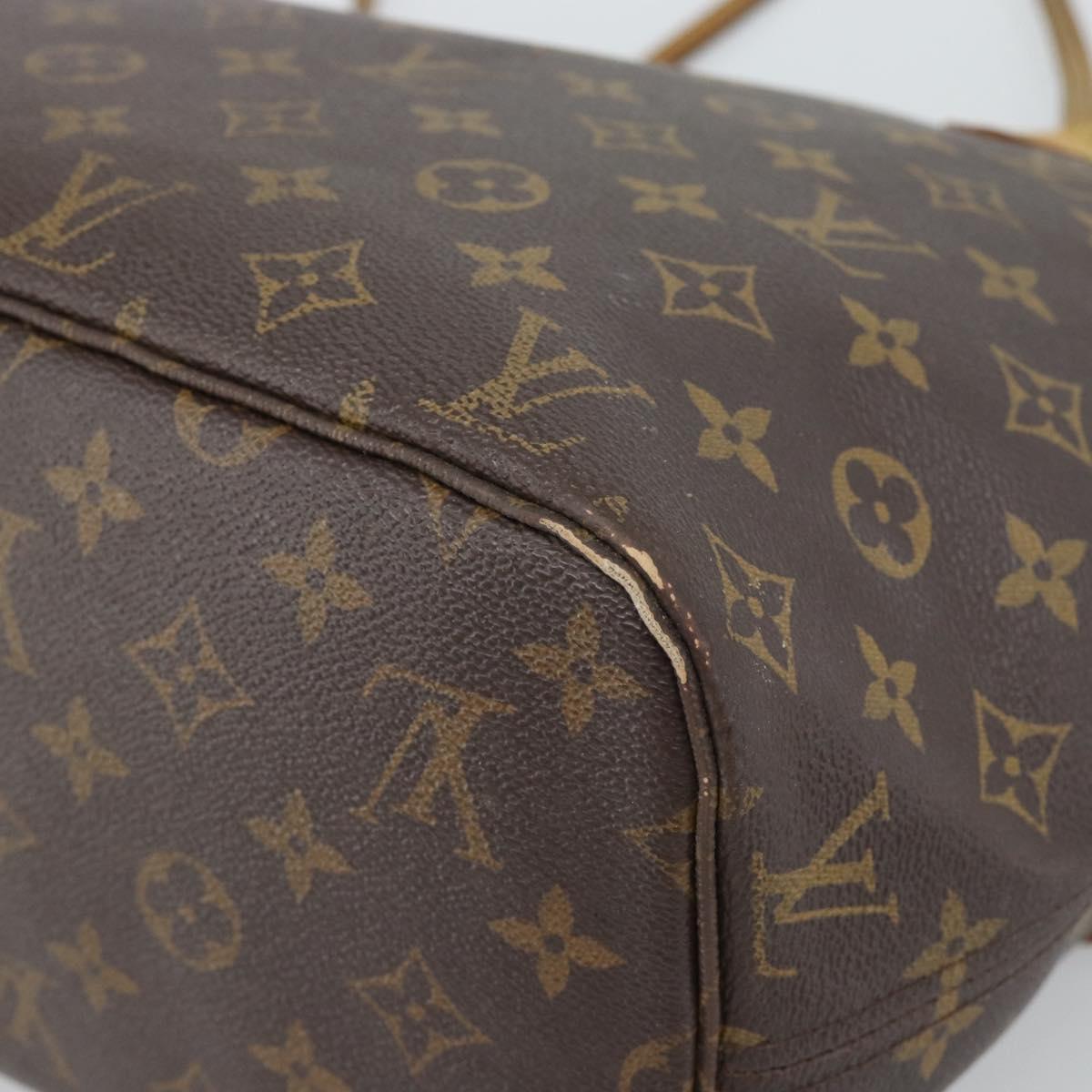 LOUIS VUITTON Monogram Neverfull MM Tote Bag M40156 LV Auth 185982