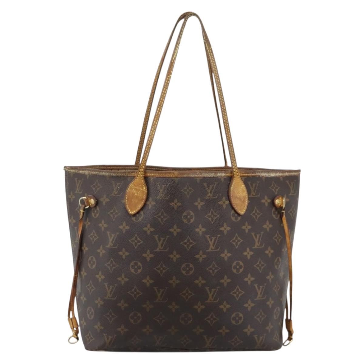 LOUIS VUITTON Monogram Neverfull MM Tote Bag M40156 LV Auth 185982