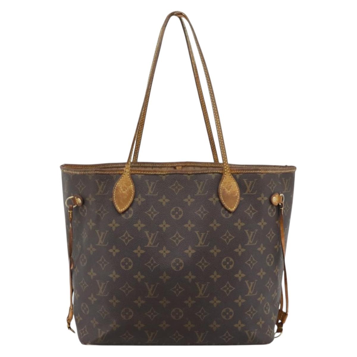 LOUIS VUITTON Monogram Neverfull MM Tote Bag M40156 LV Auth 185982