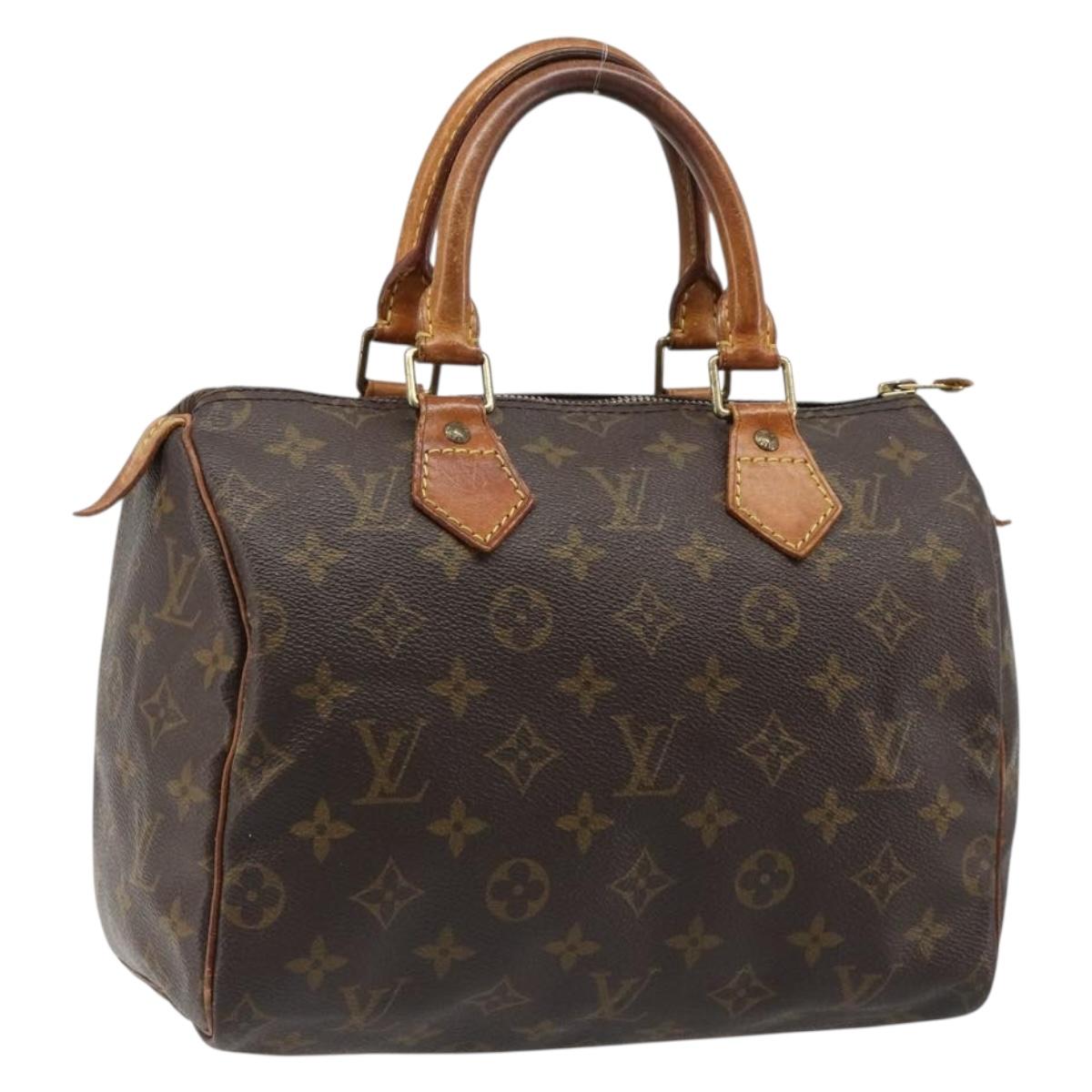 LOUIS VUITTON Monogram Speedy 25 Hand Bag M41528 LV Auth 185988