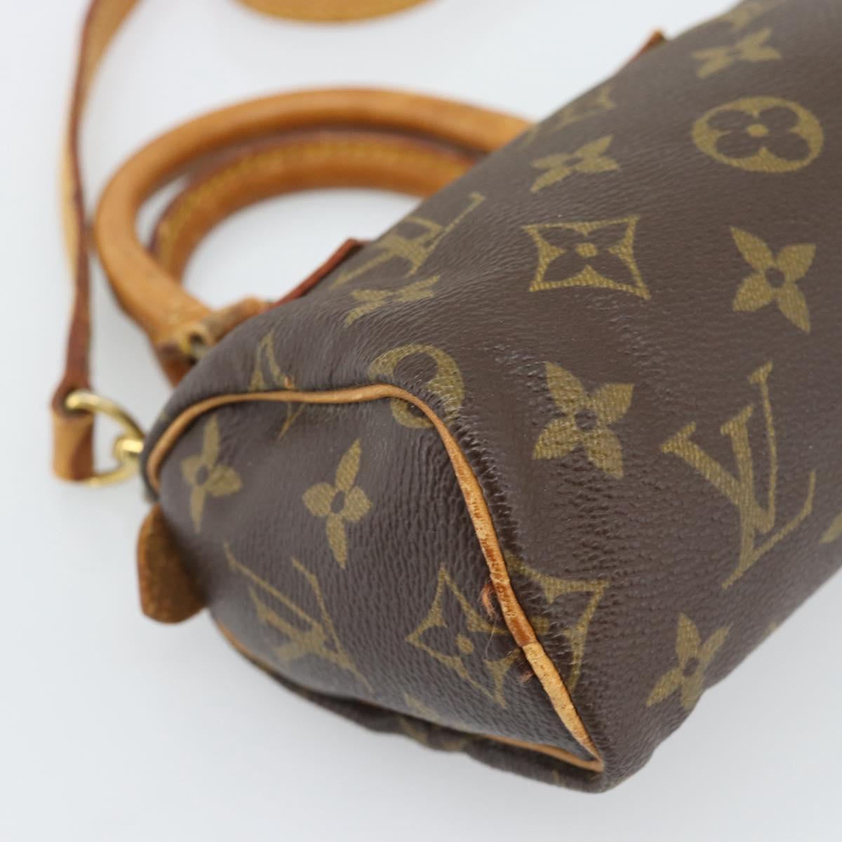 LOUIS VUITTON Monogram Mini Speedy Hand Bag M41534 LV Auth 186004