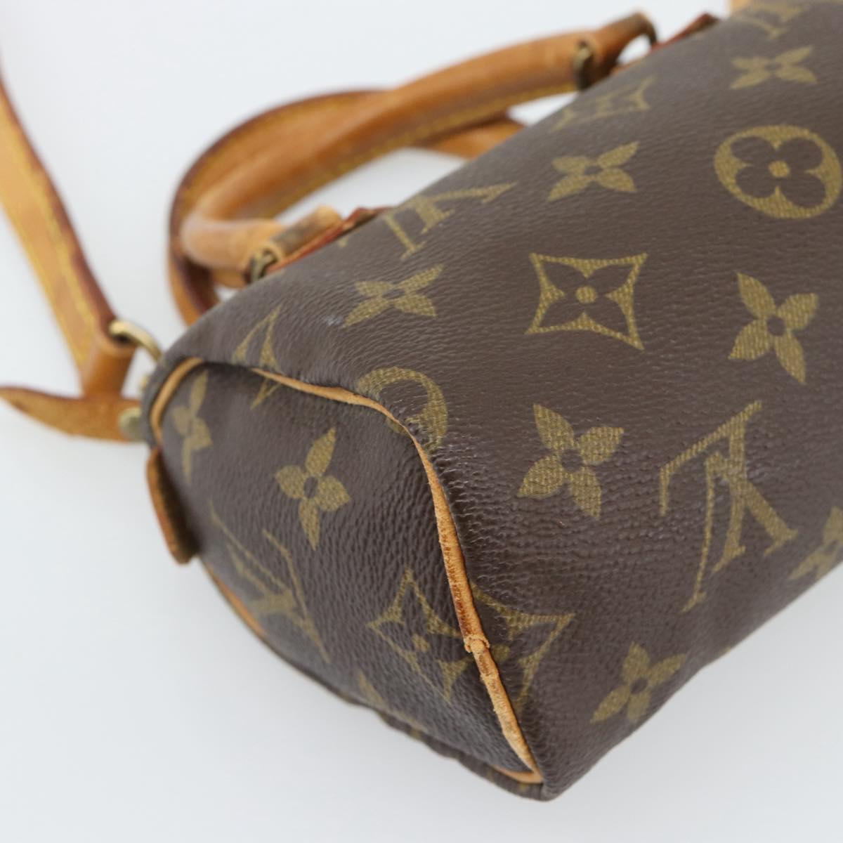 LOUIS VUITTON Monogram Mini Speedy Hand Bag M41534 LV Auth 186004