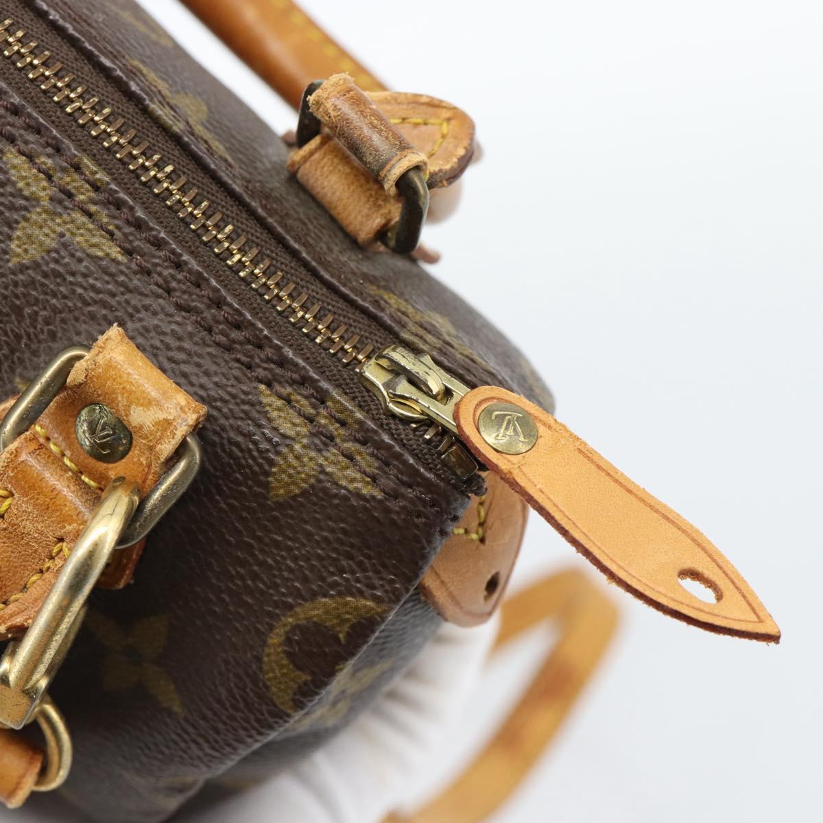 LOUIS VUITTON Monogram Mini Speedy Hand Bag M41534 LV Auth 186004