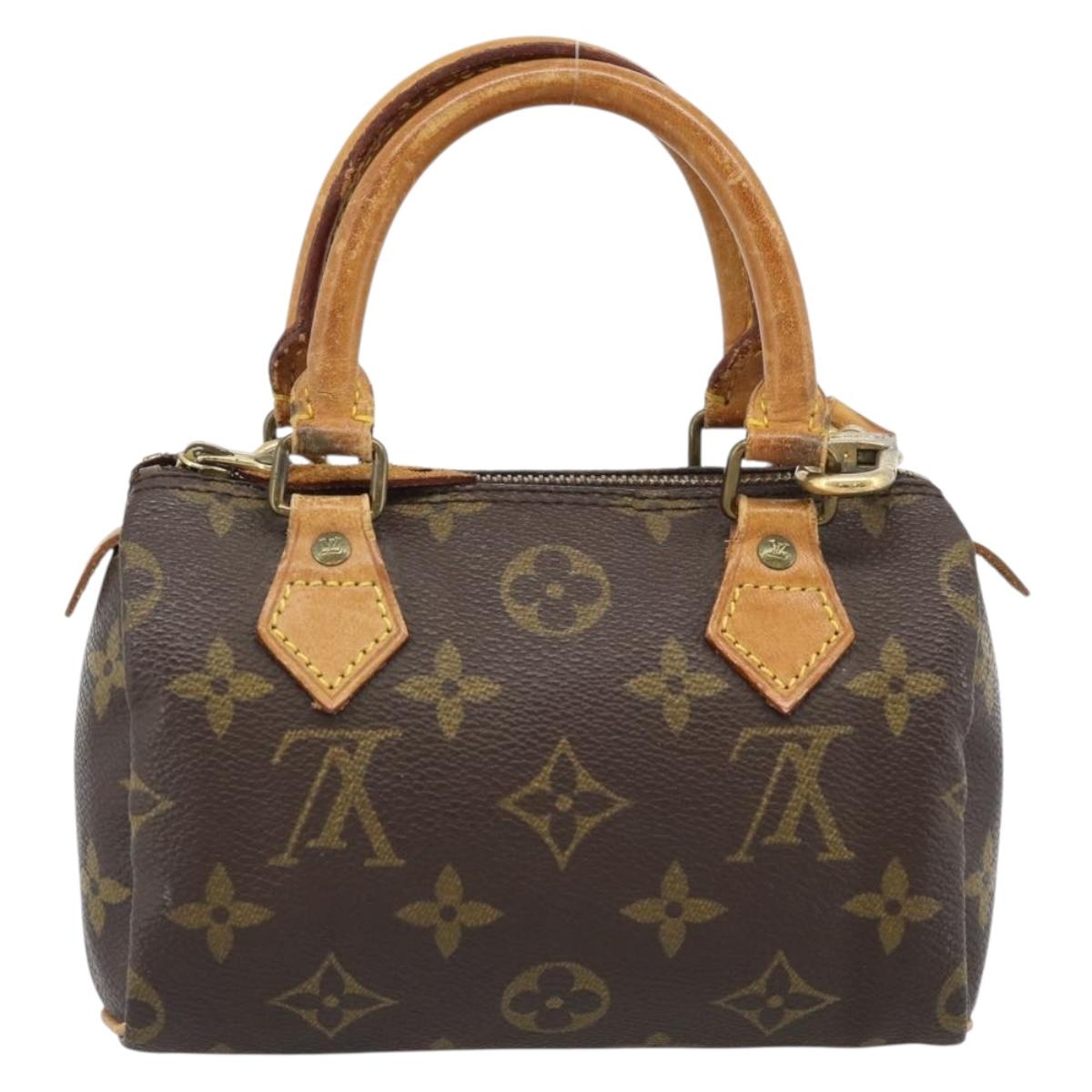 LOUIS VUITTON Monogram Mini Speedy Hand Bag M41534 LV Auth 186004