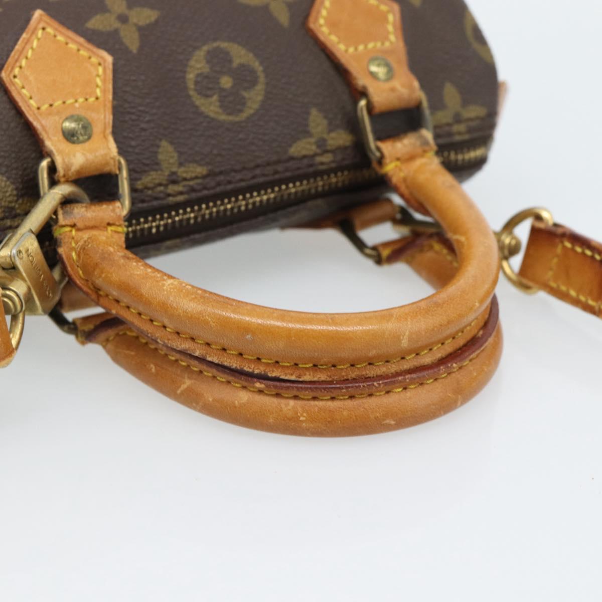 LOUIS VUITTON Monogram Mini Speedy Hand Bag M41534 LV Auth 186004