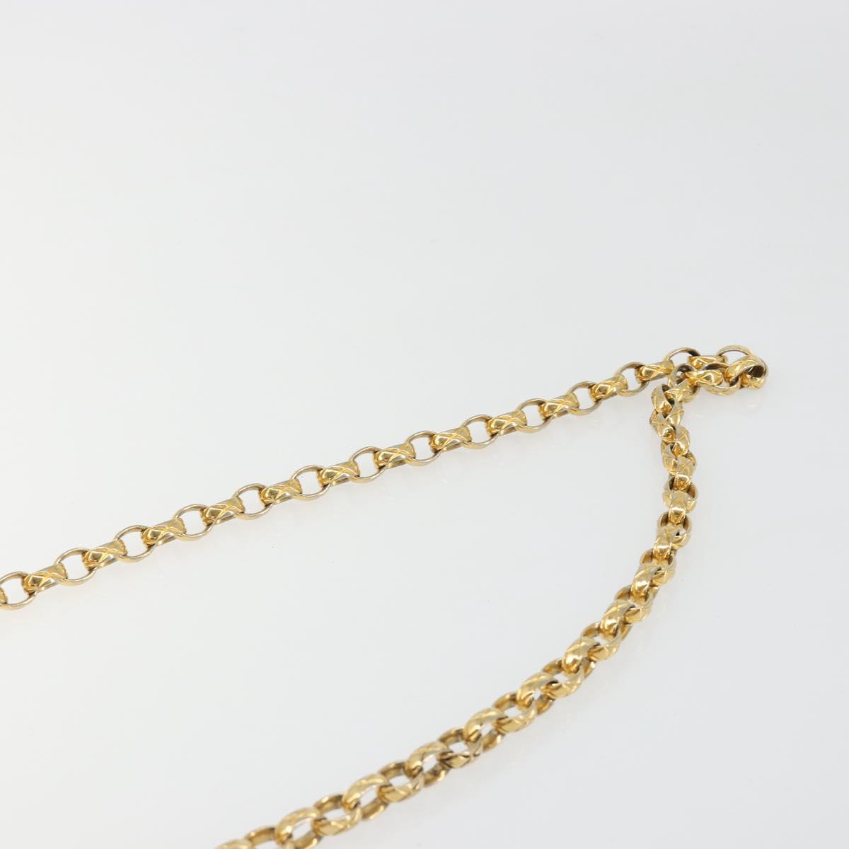 CHANEL Chain Matelasse Shoulder Bag Lamb Skin Black Gold CC Auth 186025SAV
