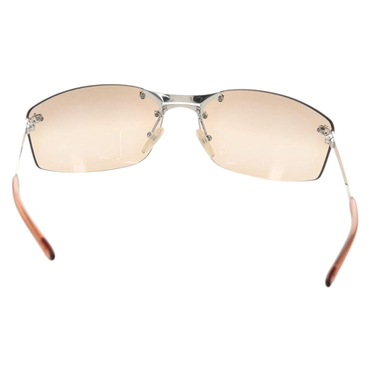 Christian Dior Sunglasses metal Beige Auth 186029M