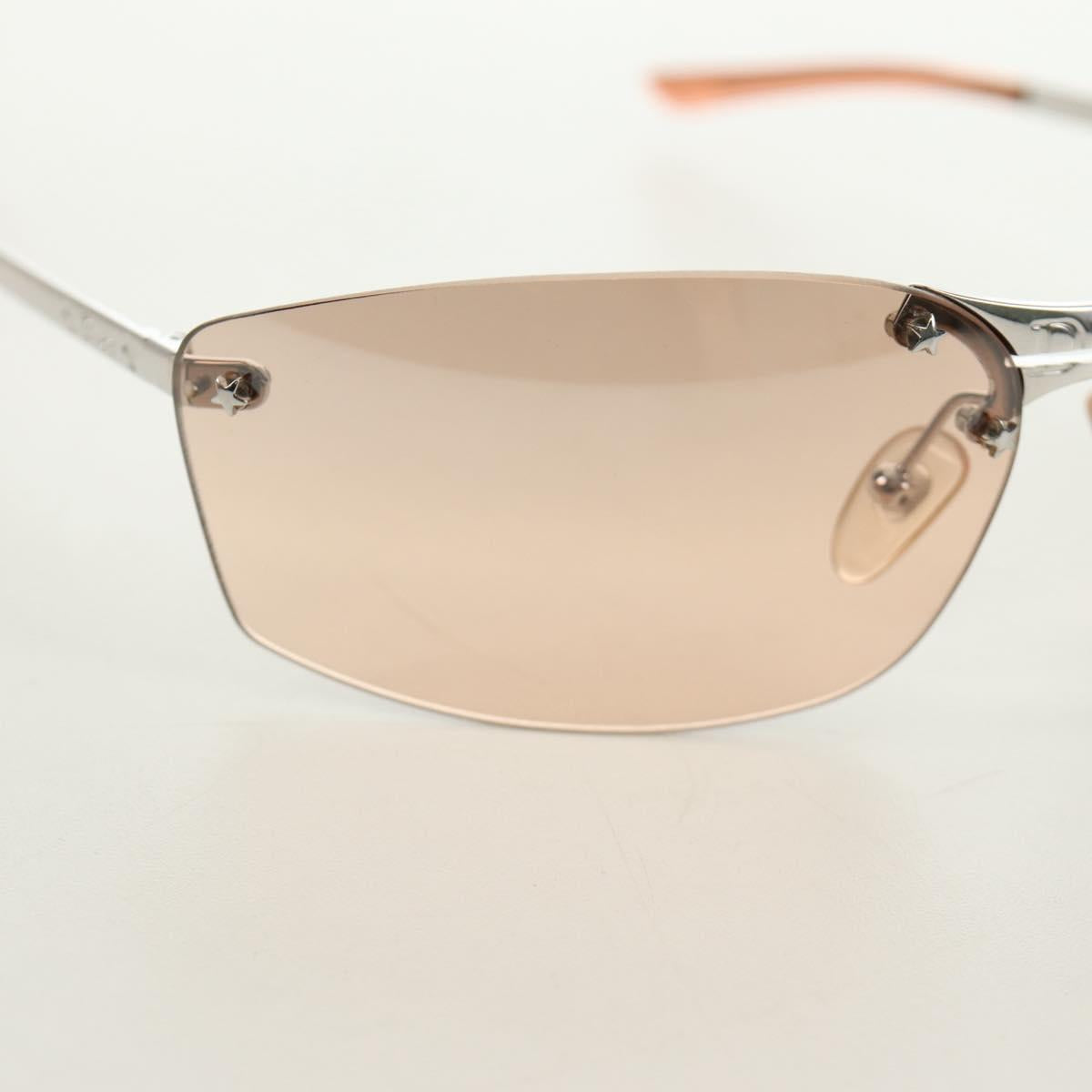 Christian Dior Sunglasses metal Beige Auth 186029M