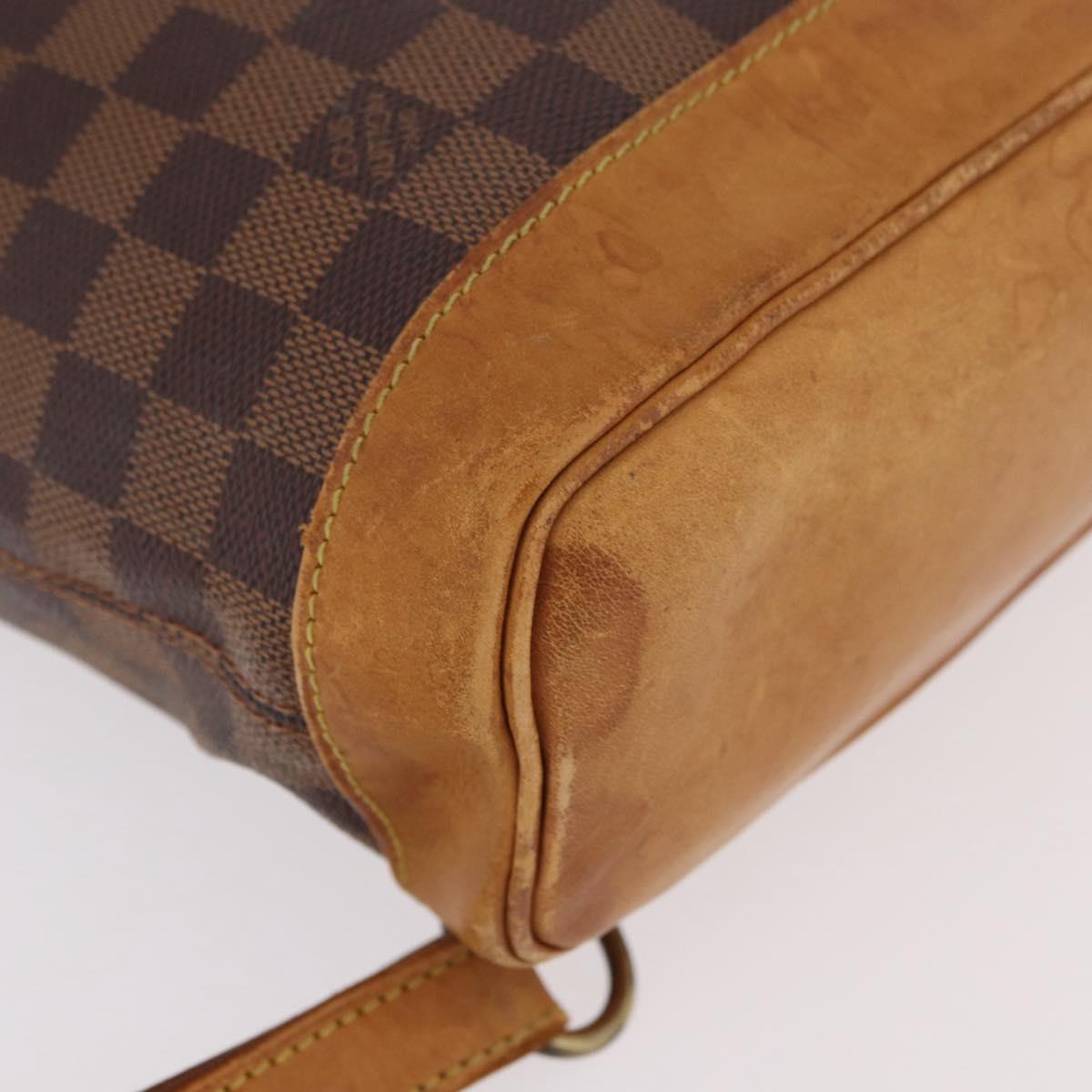 LOUIS VUITTON Damier Ebene Arlucan Backpack N99038 LV Auth 186030