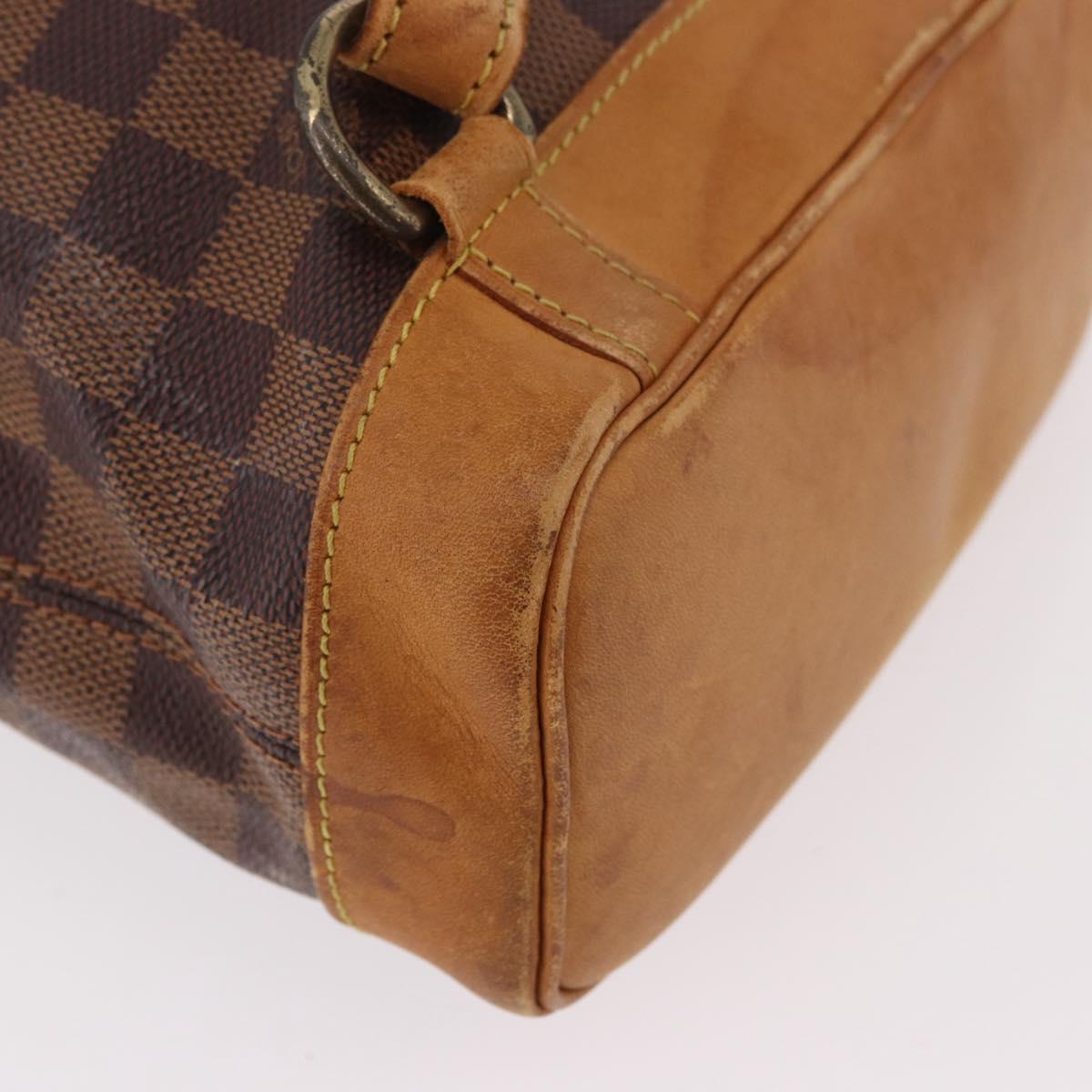 LOUIS VUITTON Damier Ebene Arlucan Backpack N99038 LV Auth 186030