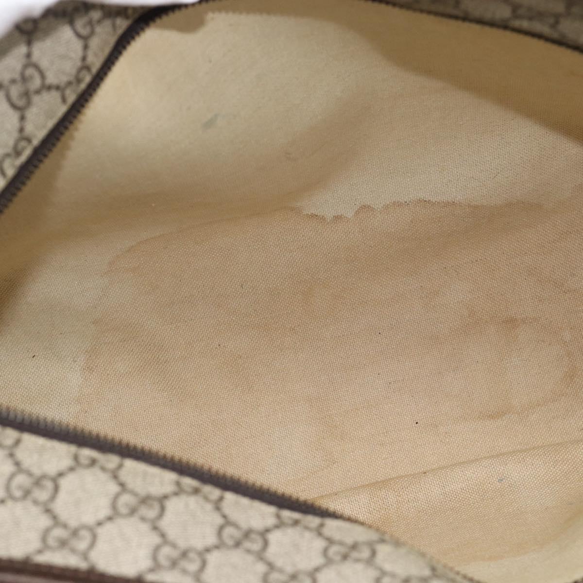 GUCCI GG Supreme Tote Bag PVC Beige 211137 Auth 186032