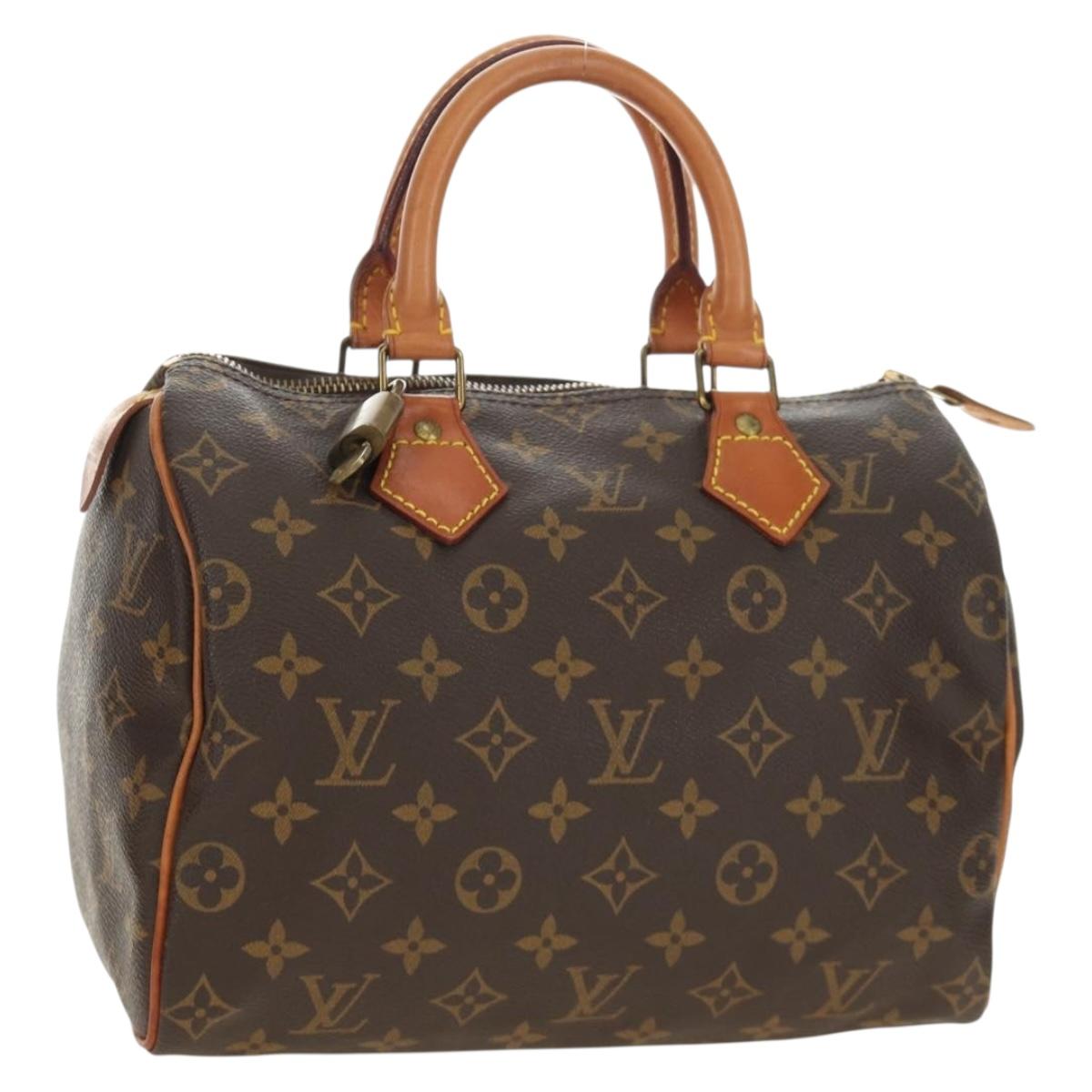 LOUIS VUITTON Monogram Speedy 25 Hand Bag M41528 LV Auth 186035SAV