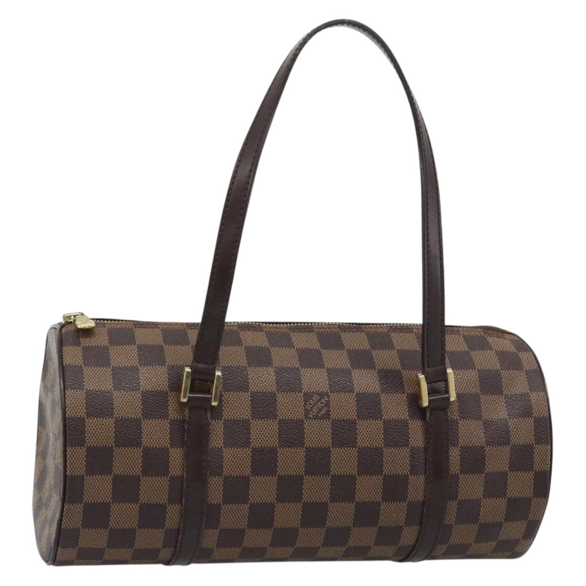 LOUIS VUITTON Damier Ebene Papillon 30 Hand Bag N51303 LV Auth 186041