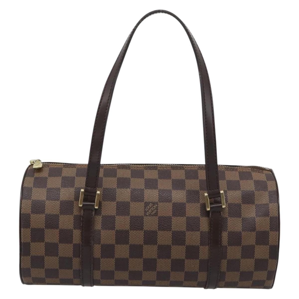 LOUIS VUITTON Damier Ebene Papillon 30 Hand Bag N51303 LV Auth 186041
