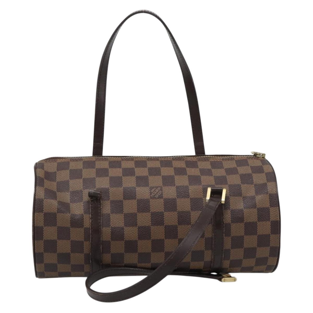 LOUIS VUITTON Damier Ebene Papillon 30 Hand Bag N51303 LV Auth 186041