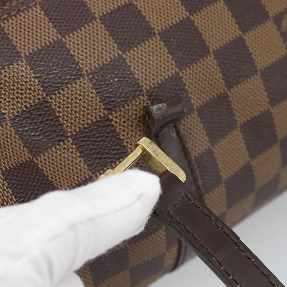 LOUIS VUITTON Damier Ebene Papillon 30 Hand Bag N51303 LV Auth 186041