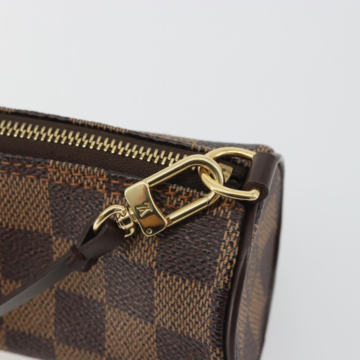 LOUIS VUITTON Damier Ebene Papillon Pouch LV Auth 186042A