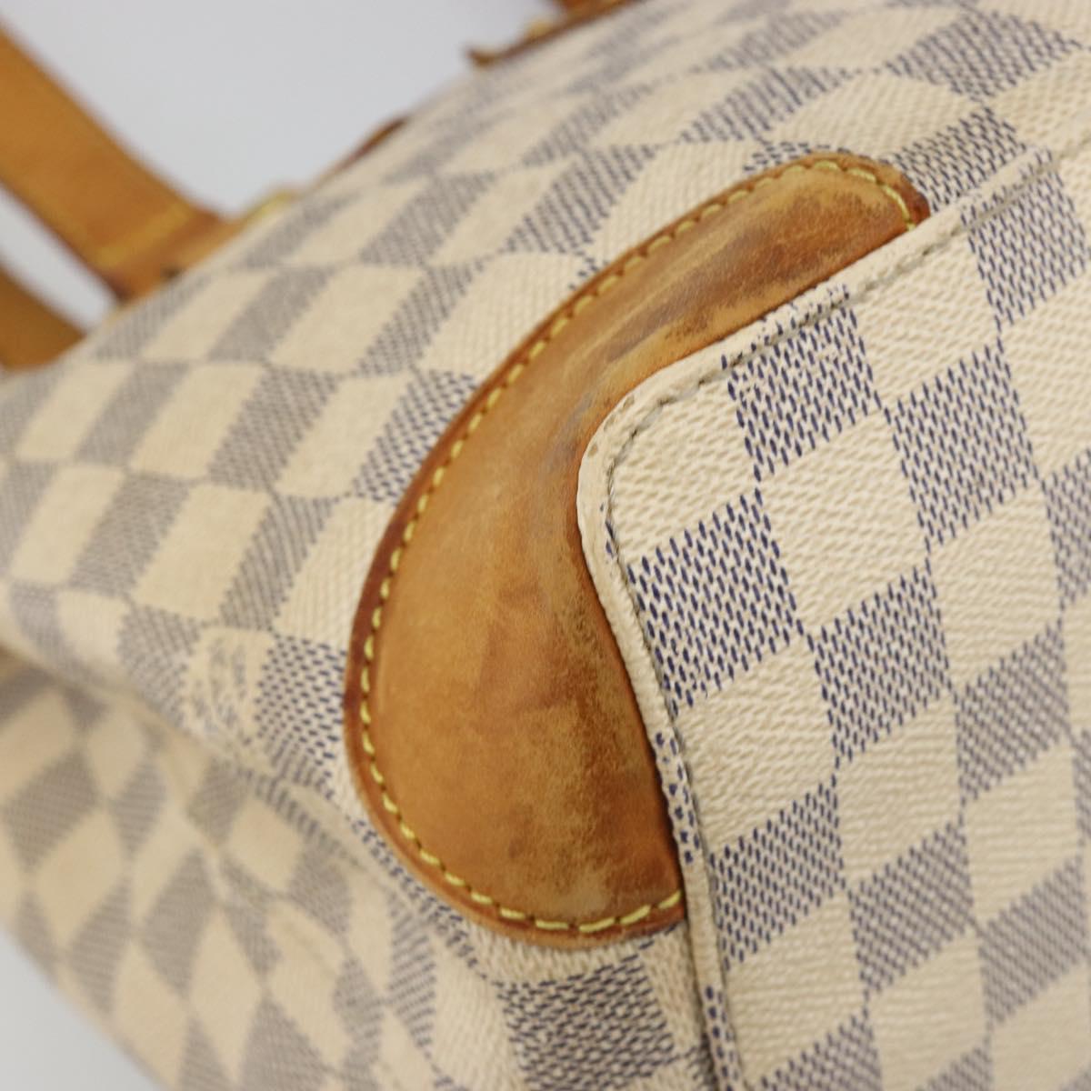 LOUIS VUITTON Damier Azur Hampstead PM Tote Bag N51207 LV Auth 186045