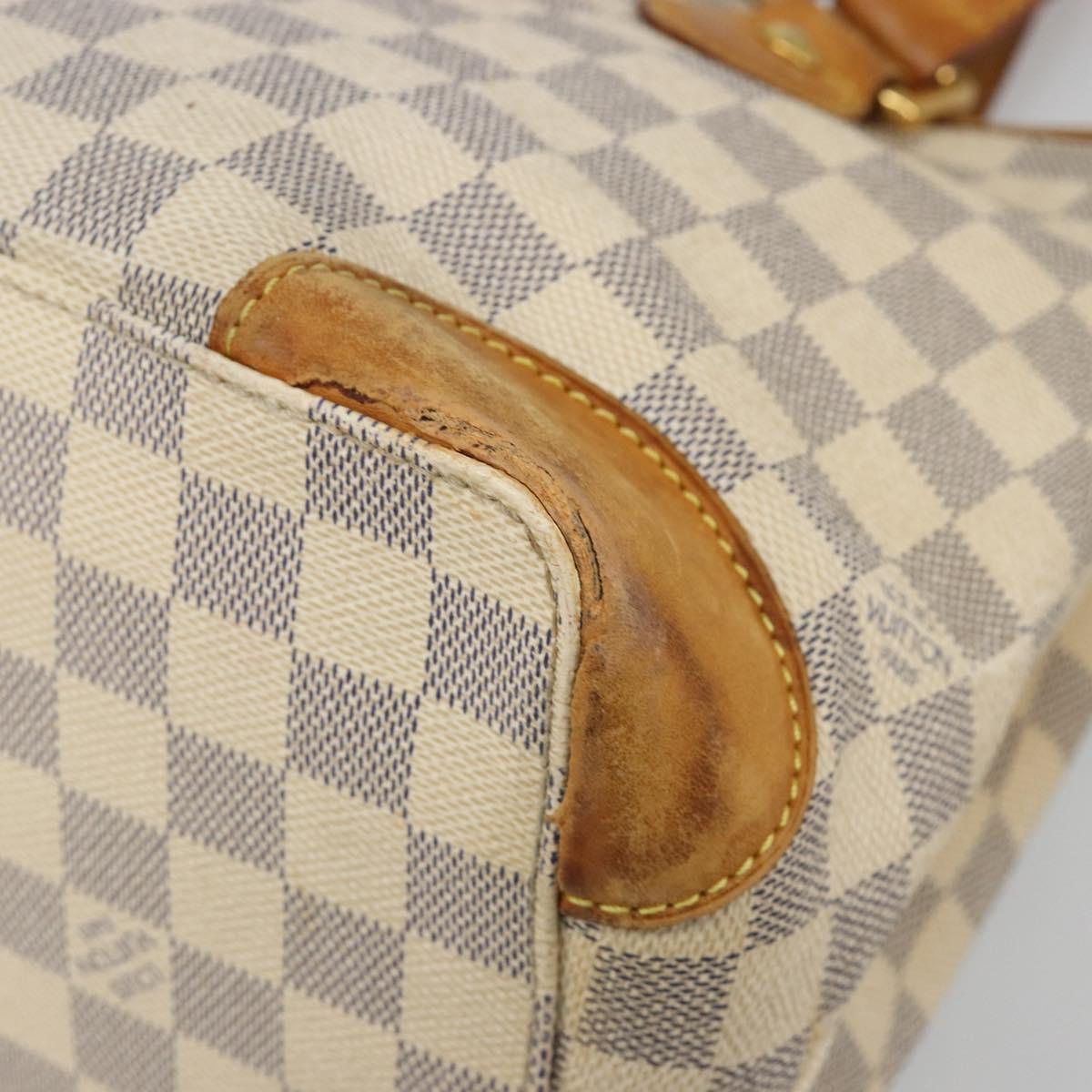 LOUIS VUITTON Damier Azur Hampstead PM Tote Bag N51207 LV Auth 186045