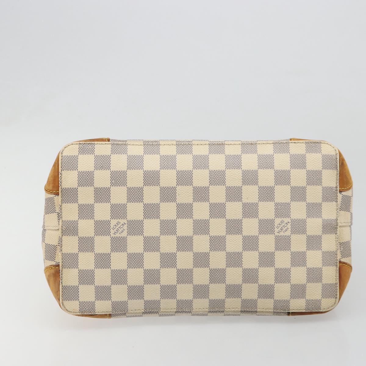 LOUIS VUITTON Damier Azur Hampstead PM Tote Bag N51207 LV Auth 186045