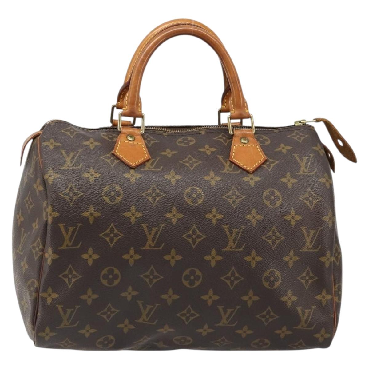 LOUIS VUITTON Monogram Speedy 30 Hand Bag M41526 LV Auth 186053A