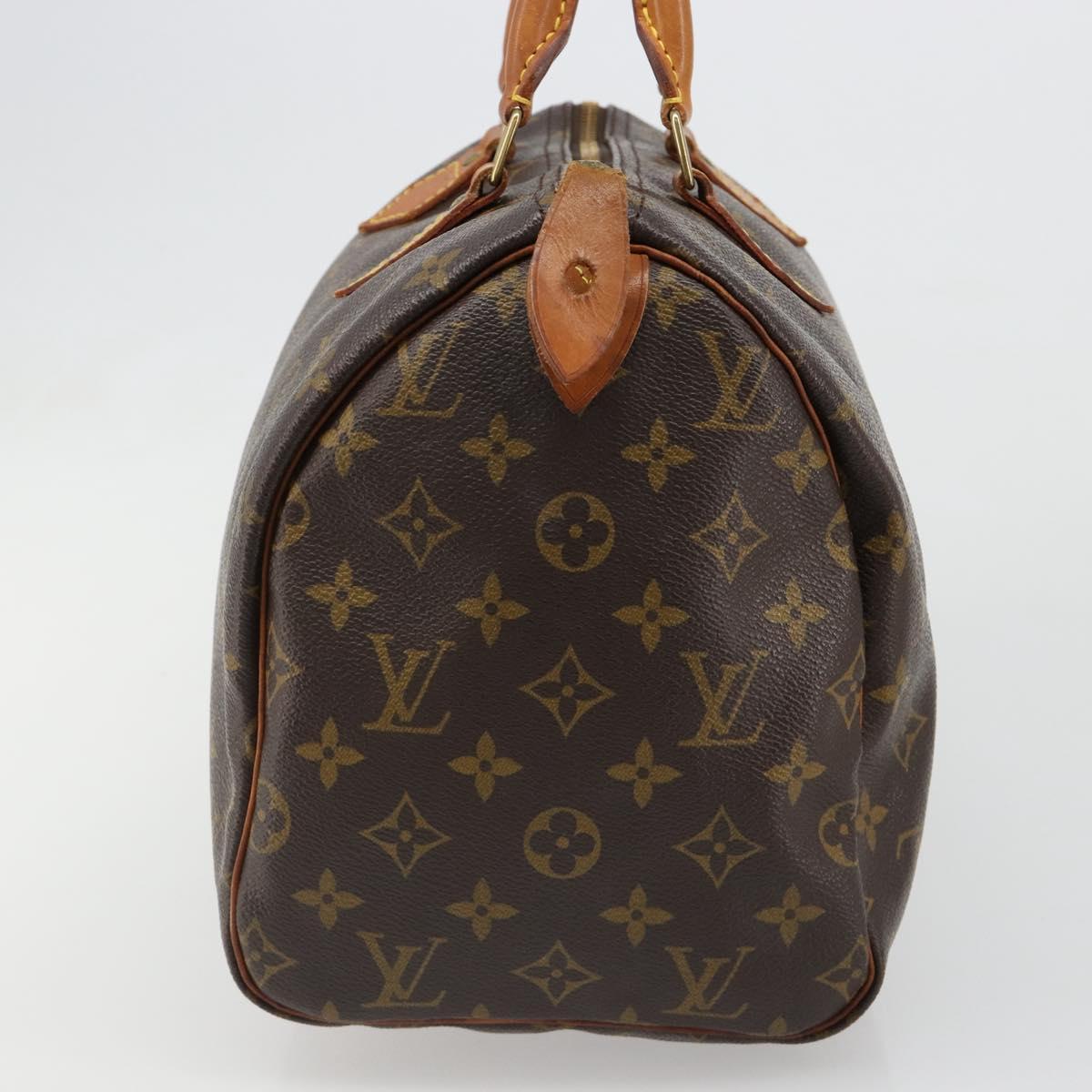 LOUIS VUITTON Monogram Speedy 30 Hand Bag M41526 LV Auth 186053A